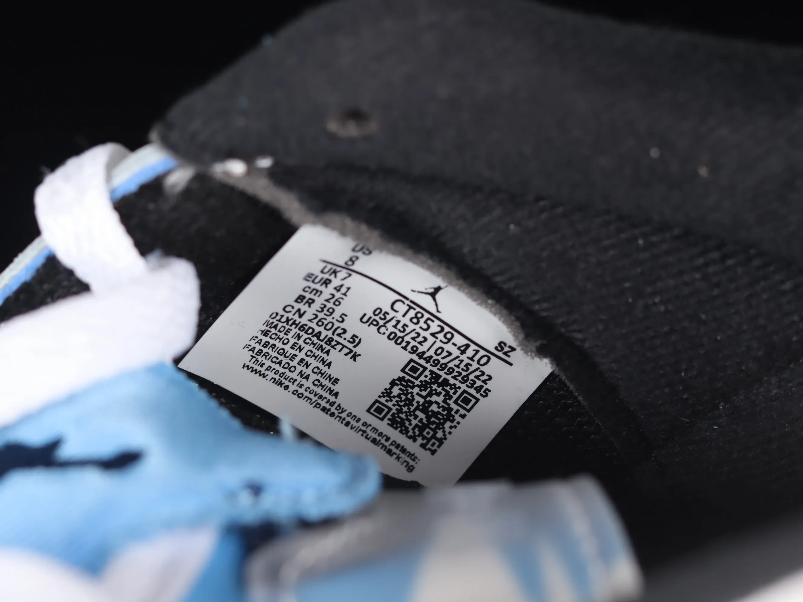 All categories Air Jordan Jordan series basketball shoes Air Jordan 6 Air Jordan Low "University Blue" AJ6 Joe 6 North Carolina Blue low-top basketball shoes CT8529-410